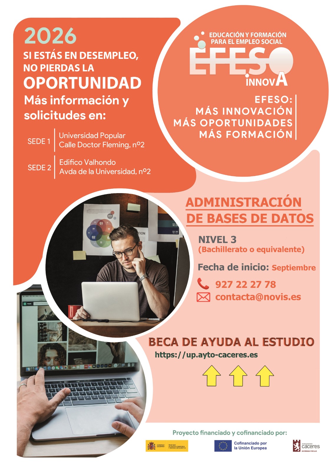 Cartel del curso Administración de Bases de Datos 2026